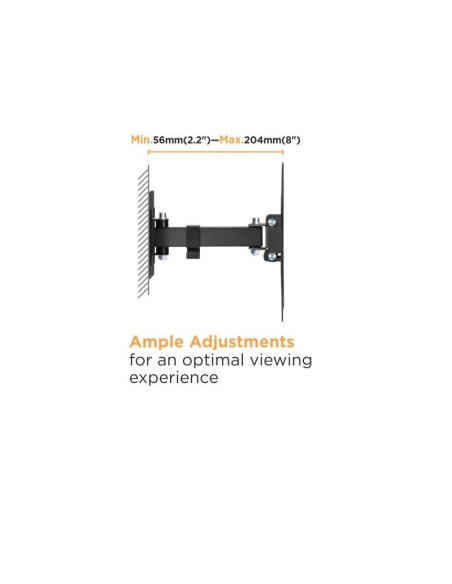 POWERTECH  PT-1128 ΜΕ ΒΡΑΧΙΟΝΑ 23-43", full motion, 30kg