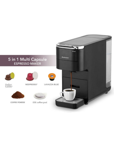 ROHNSON R-98055 ESPRESSO 20BAR 1545W ΑΛΕΣΜΕΝΟΥ ΚΑΦΕ KAI 4 ΤΥΠΟΥ ΚΑΨΟΥΛΕΣ