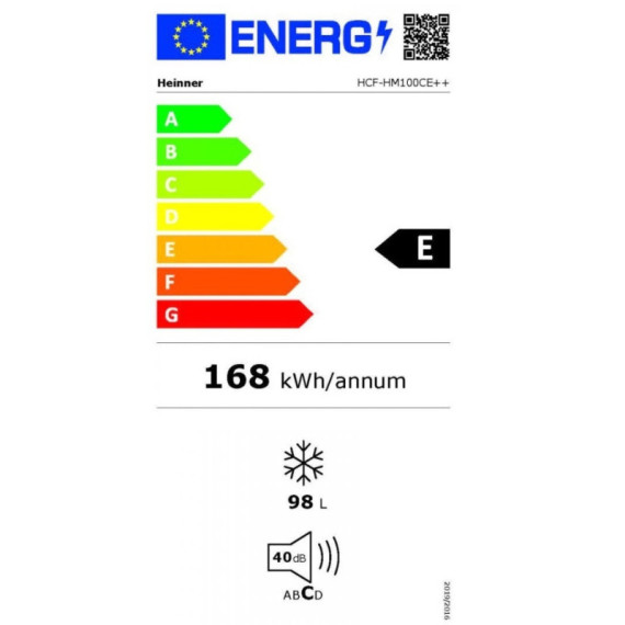ΚΑΤΑΨΥΚΤΗΣ HEINNER HCF-HM100CE++ 98L...