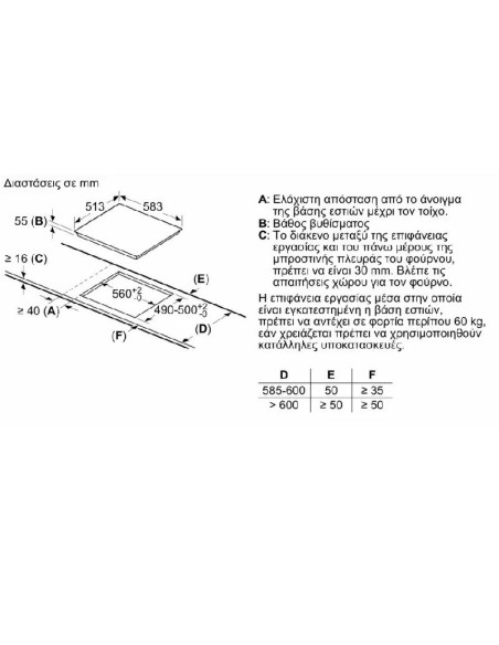 BOSCH PIE645BB5E INOX 4Μ ΑΥΤΟΝ. ΕΠΑΓΩΓΙΚΗ ΜΕ ΠΛΑΙΣΙΟ