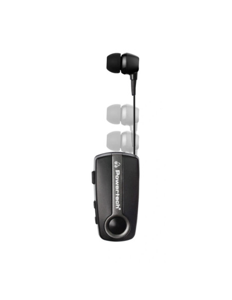 ΑΚΟΥΣΤΙΚΑ POWERTECH PT-998 RETRACTABLE MULTIPOINT BLUETOOTH 5.1, USB-C GREY